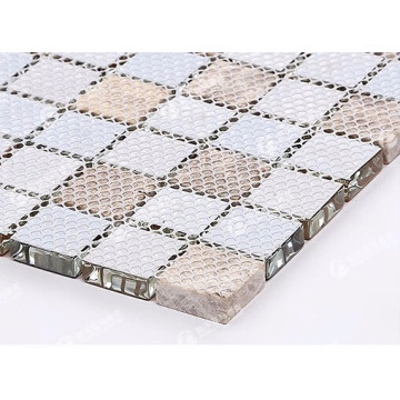 soporte de malla de mosaico 4x4mm malla de poliéster gran stock fábrica